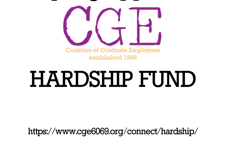 CGE Hardship Fund Coalition of Graduate Employees AFT 6069